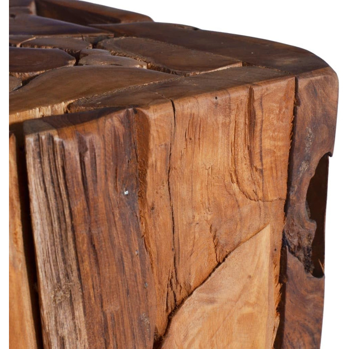 Журнальний столик з масиву тика, стіл для дивана, підставка для рослин, колона для рослин, підставка для квітів, дерев&39яний стіл, стіл для квітів, стіл 30x30x80 см