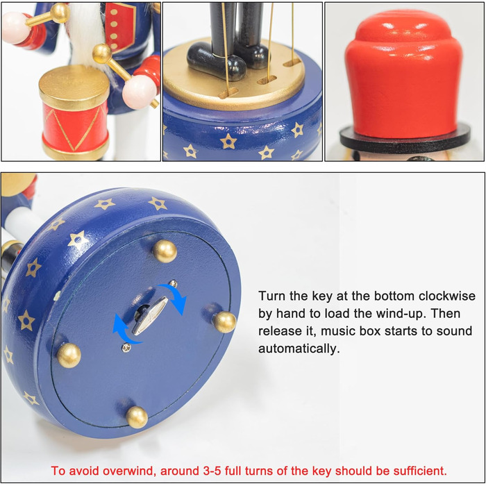 Музична скринька Лускунчика 32 см KI Store