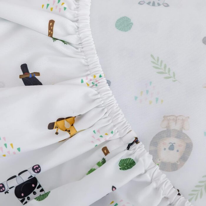 Комплект постільної білизни для дитячого ліжечка з тваринами Сафарі для хлопчиків і дівчаток, комплект постільної білизни для дитя
