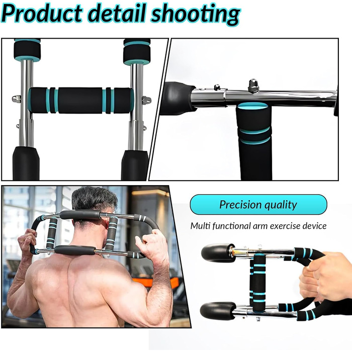 Тренажер для рук Ultimate Twister, регульований портативний тренажер для грудей та рук із пружинним опором від 18 до 45 кг, портативний знімний тренажер для верхньої частини тіла для дому та фітнесу