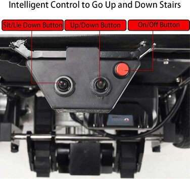 Електричне крісло для підйому сходів, мобільний портативний підйомник для інвалідних візків, розбірний легкий електричний інвалідний візок для підйому по сходах для людей похилого віку, вантажопідйомність 150 кг