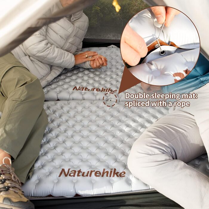 Термальний килимок для сну 5.8 R-value для кемпінгу 4 сезони Ультралегкий самонадувний килимок для сну Надувний матрац Міцний з надувним мішком Weib-5.8r-mummy