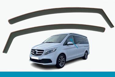 Вітрові дефлектори, сумісні з моделями MERCEDES-BENZ V-Class, VITO, Marco Polo W447 2014 2015, 2016, 2017, 2018, 2019, 2021, 2022, 2023, 2024, 2 шт.