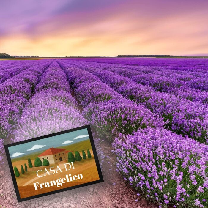 Килимок для дверей Casa Di Toskana - персоналізований з вашим прізвищем - для будинків відпочинку в Італії, літніх канікул, літнього декору, італійської атмосфери, Флоренції, Сієни, подорожей, Європи, лавандових полів