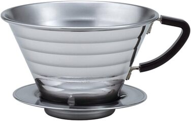 Носик з нержавіючої сталі Kalita, 473-750 мл, запатентований хвильовий дизайн, портативна кавоварка, виготовлена в Японії, більший