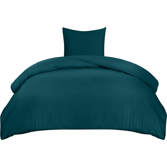 Постільна білизна Utopia 135x200 Set - Підковдра з мікрофібри 135x200 см 1 наволочка 80x80 см - Бірюзова 135x200см 1 x Наволочка 8