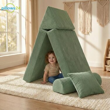 Дитячий ігровий диван та крісло з вельветової тканини М&39який дитячий диван Зручний дитячий диван зі знімними чохлами, які можна прати Ергономічний ігровий диван для ігрових кімнат, графітовий