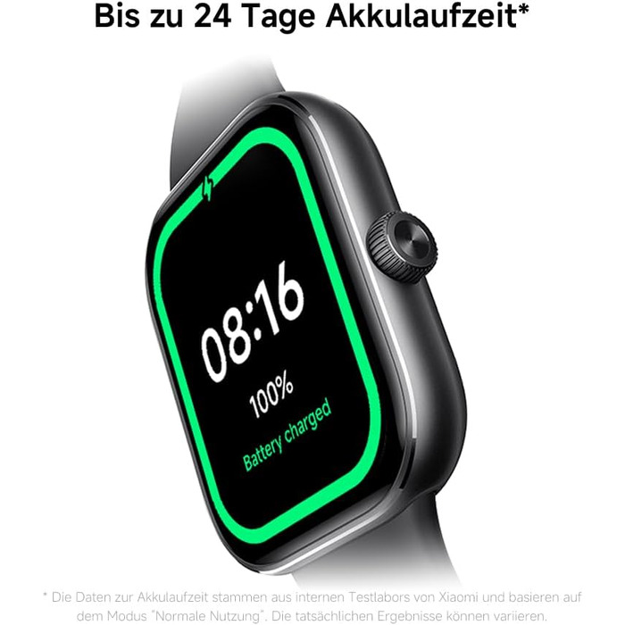 Розумний годинник XIAOMI Redmi Watch 5, відстеження спорту та фітнесу, 2.07-дюймовий AMOLED-дисплей, 24 дні роботи від батареї, понад 150 спортивних режимів, моніторинг серцевого ритму, відстеження сну, водонепроникність 5 атм, GPS, Android та iOS, срібля