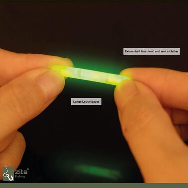 Набір світяться паличок для риболовлі Zite - 10 поплавців зі світяться паличками з поплавковою трубкою Поплавці для вугрів Поплавці для хижих риб 10 світяться паличок у сумці