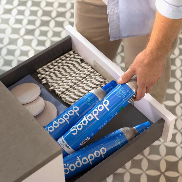 Універсальний циліндр CO 425 г вуглекислого газу для 60 літрів свіжої газованої води підходить для виробників газованої води, Sodastream, Arke тощо.