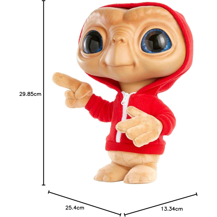 М'яка іграшка Mattel E.T. позаземний 40-річчя, плюшевий ET з підсвіткою та звуками, подарунок для колекціонерів, для дітей від 4 років, багатокольоровий