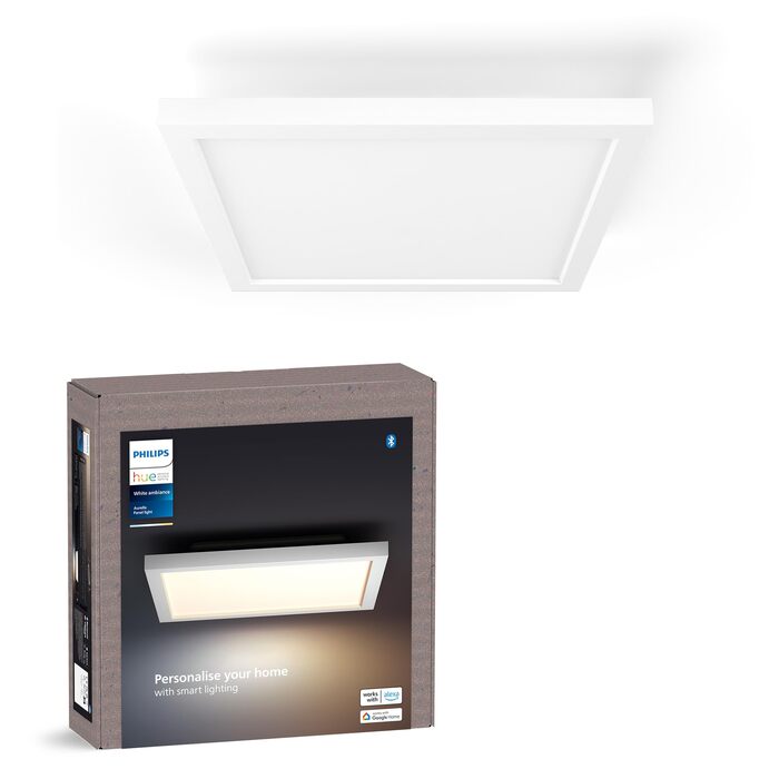 Світлодіодна панель Philips Hue Aurelle, 30 x 30 см, білий колір, нове покоління