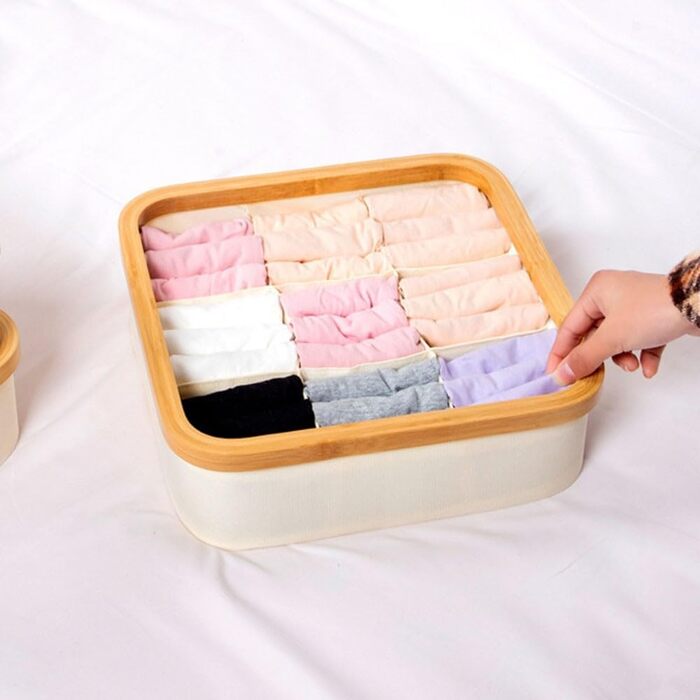 Коробка для зберігання тканини, для дому, гардеробу, штабельована, для сортування футболок, штанів та спідньої білизни