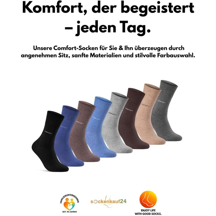 Пар комфортних шкарпеток без еластичної манжети та безшовних для жінок та чоловіків, медичні шкарпетки без еластичної манжети з комфортною манжетою, розмір 43-46, чорні, 24 10