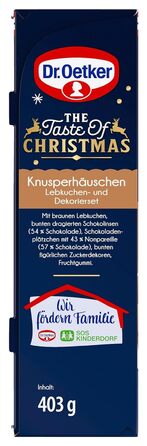 Пряниковий будиночок Dr. Oetker «Хрусткий будиночок», набір для випічки, 403 г