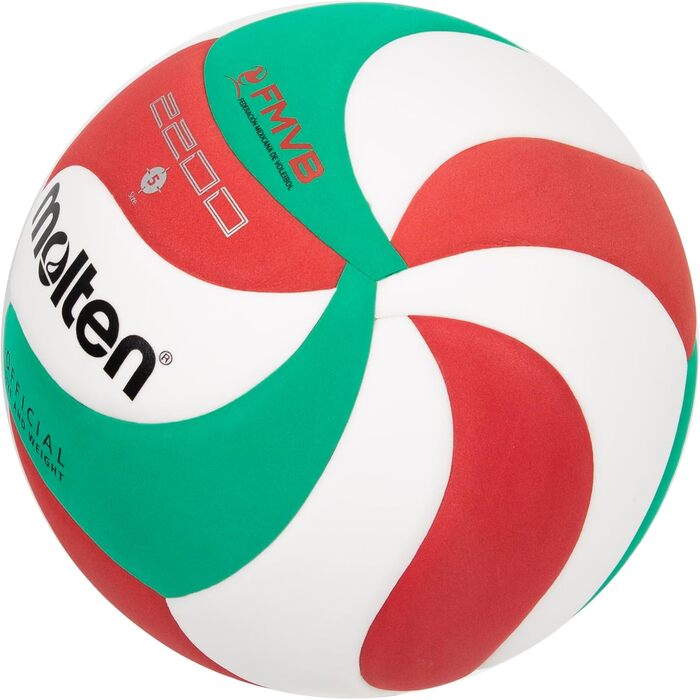 Тренувальний м'яч Molten V5M2200 білий/зелений/червоний 5