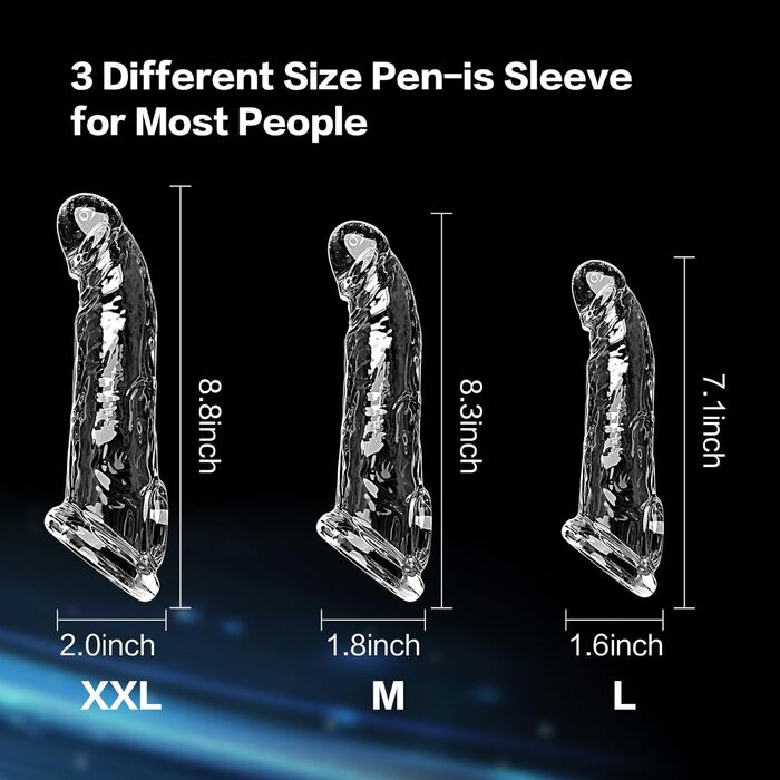 Набір з 3 накладок на пеніс з кільцем для яєчок, кільце для пеніса, секс-іграшка для чоловіків, секс-іграшки для пар, екстремальний накладка для збільшення та подовження пеніса, накладка для пеніса покращує витривалість та чутливість