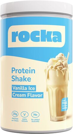 Протеїновий коктейль Rocka Nutrition, веганський, 900 г (Ванільне морозиво)