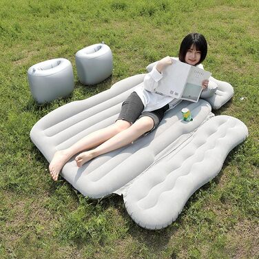 Автомобільний матрац для VW Passat Variant (B8), автомобільні надувні матраци, надувний комбінований надувний матрац для кемпінгу, активного відпочинку на свіжому повітрі, чорний, звичайний чорний