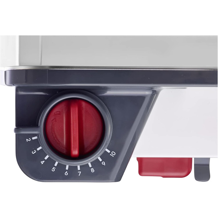 Харчовий слайсер Westmark, плавно регульована товщина різання, дуже гострий круглий ніж, пластик/нержавіюча сталь, компактний, білий/антрацитовий/червоний, 97012260 модель 2022 року