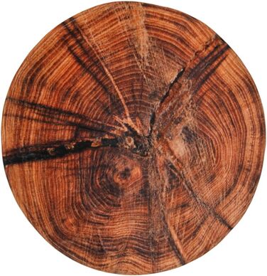 Килимок для ванної Sanilo круглий, багато гарних круглих килимків для ванної на вибір, висока якість, дуже м&39який, швидковисихаючий, можна прати, 80 см (Old Tree)