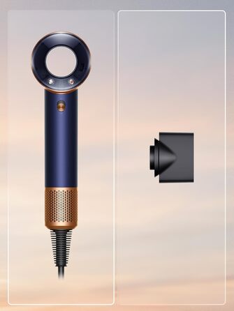 Стайлер-фен для подорожей Dyson Supersonic Travel, темно-синій/мідний
