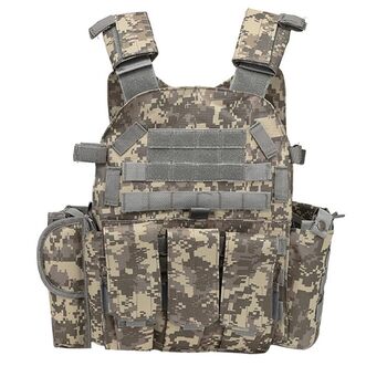 Тактичне спорядження TS TAC-SKY Airsoft Військовий тактичний жилет Molle Бойовий штурмовий бронежилет Тактичний жилет CS Відкритий одяг для мисливців (Колір ACU, Розмір Один розмір) Один розмір Acu