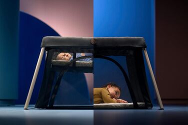 Дорожнє ліжечко Maxi-Cosi Calao Light, суперкомпактне та легке, матрац CloudCore, 2 рівні для сну, дорожня сумка, для новонароджених та малюків (0-3 роки), макс. 15 кг, Beyond Green Eco