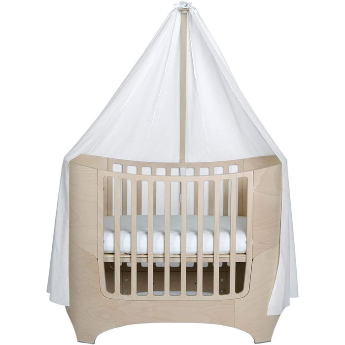 Дитяче ліжко Leander - побілене каркас балдахіна кольору побілене балдахін кольору білого