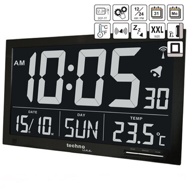 Годинник настінний Technoline WS8007 Black (WS8007)
