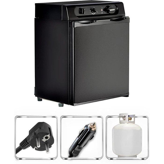 Холодильник для будинку на колесах, газовий холодильник кемпінговий, холодильник 12В 230В газовий для каравану, будинку на колесах