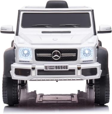 Дитячий автомобіль FINOOS Mercedes G63 6X6 AMG 12V, Дитячий електромобіль 4X45W, З гумовими шинами, Шкіряне сидіння З пультом дист