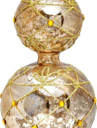 Ялинкова верхівка 30 см золота SIKORA