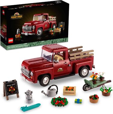 Конструктор Lego Icons Pickup Truck 10290 для дорослих, вінтажна модель 1950-х років із сезонними аксесуарами, творча діяльність,