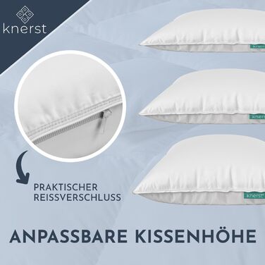 Подушка KNERST 40x80 см Зроблено в Німеччині - Подушка 40 x 80 від болю та напруги в шиї - Подушка для здорового та спокійного сну - Oeko-Tex - Подушка - Подушка - Подушка для сну 40x80 см