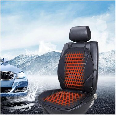 Чохли для сидінь NURII з підігрівом 12 В, інтелектуальне керування, регульована температура Підігрів сидінь Uto 12 В Універсальні чохли для сидінь Comfort Uto для вантажівки, -1Pckung 1Pckung (G, 2Pack)