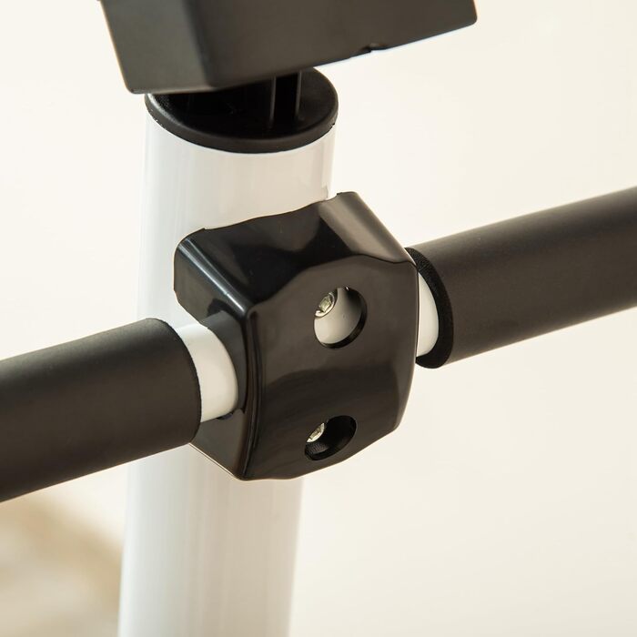 Степер HOMCOM Fitness Swing з РК-екраном та ручкою, домашній тренажер до 100 кг, сталь ABS, 55 x 44 x 108 см, зеленийчорний