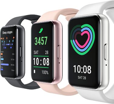 Розумний годинник Samsung Galaxy Fit3, фітнес-годинник як фітнес-трекер та трекер активності, сірий, з 36-місячною гарантією виробника ексклюзивно на Storeo