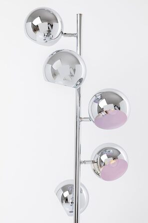 Торшер Kare Design Calotta, хром, 200x40x25 см, сріблястий