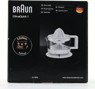 Соковижималка для цитрусових Braun Household Tribute Collection CJ 3000 (20 Вт, 0,35 л) біла