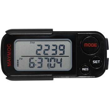 Крокомір для ходьби з кліпсою та ремінцем, 30-денна пам&39ять, точний лічильник кроків, пройдена відстань (милі/км), лічильник калорій, моніторинг щоденних цілей, час тренування, 3D-