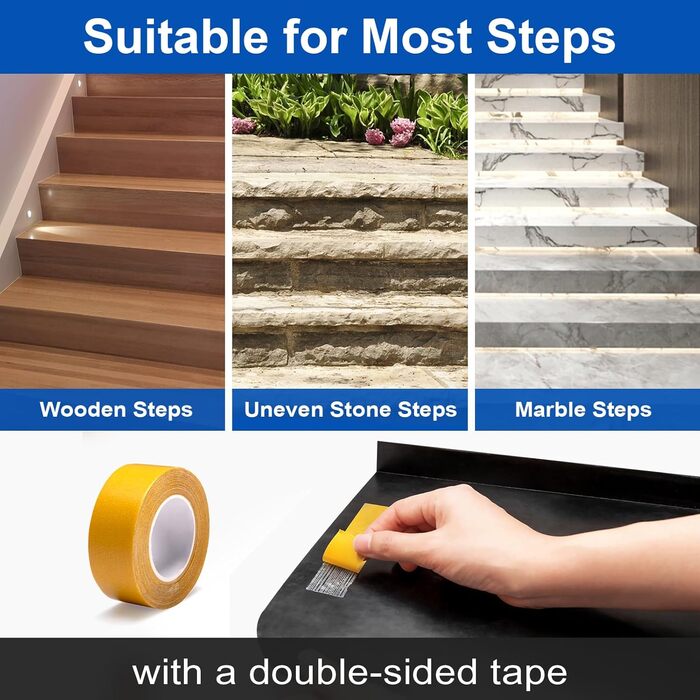 Набір з 5 гумових килимків для сходів протиковзкий килимок для сходів килим для сходів килимок для сходів килим для приміщень відк