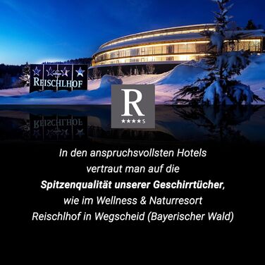 Набір з 5 чайних рушників, 50x70 см, бавовна, кавовий мотив, червоний