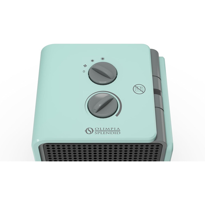 Тепловентилятор Olimpia Splendid - 99228 - Caldo Cubic, компактний та безпечний зі ступенем захисту IP21, потужність 1800 Вт