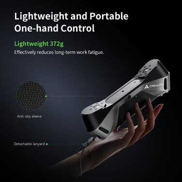 Сканер Creality Raptor, портативний сканер із точністю 0,02 мм, промислове блакитне світло, відстеження анти-тремтіння, швидкість