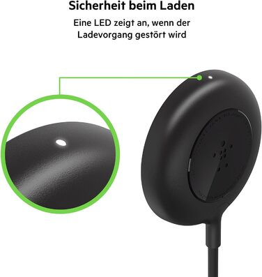 Магнітний бездротовий зарядний пристрій (мережевий зарядний пристрій потужністю 20 Вт з кабелем довжиною 2 м у комплекті, для iPho