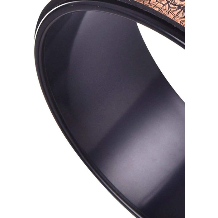 Колесо для йоги Liery, колесо для йоги з натурального корку, фітнес-колесо, порожнисте покращення, нахили назад, розтяжка, пілатес, кругова йога, аксесуар