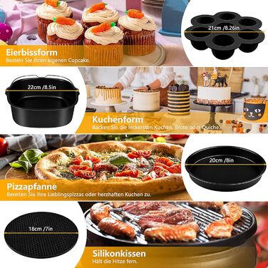 Аксесуари для фритюрниці, аксесуари для фритюрниці XXLлише для фритюрниці COSORI 5.5 л, без бісфенолу А (1ук)