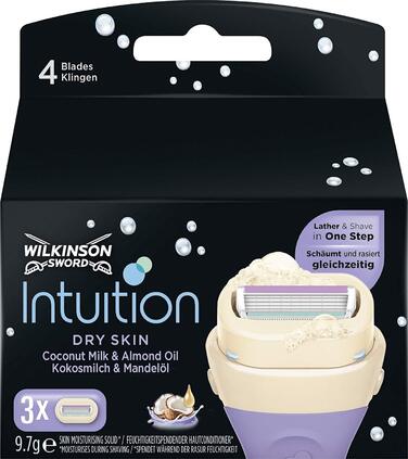 Клинки Wilkinson Sword Intuition для сухої шкіри, 6 шт. , 2 x 3 шт. и