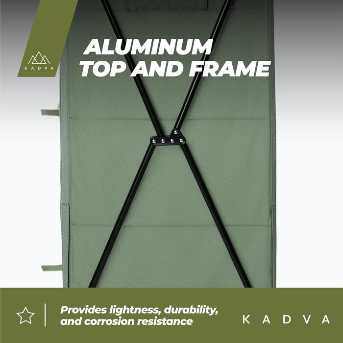 Кемпінгова шафа CAMPShelf 24, розміри 66,5 x 90 x 139 см. Кемпінгова шафа виготовлена з міцного матеріалу. Легка та стійка конструкція. Легко збирається та транспортується. Колір зелений.